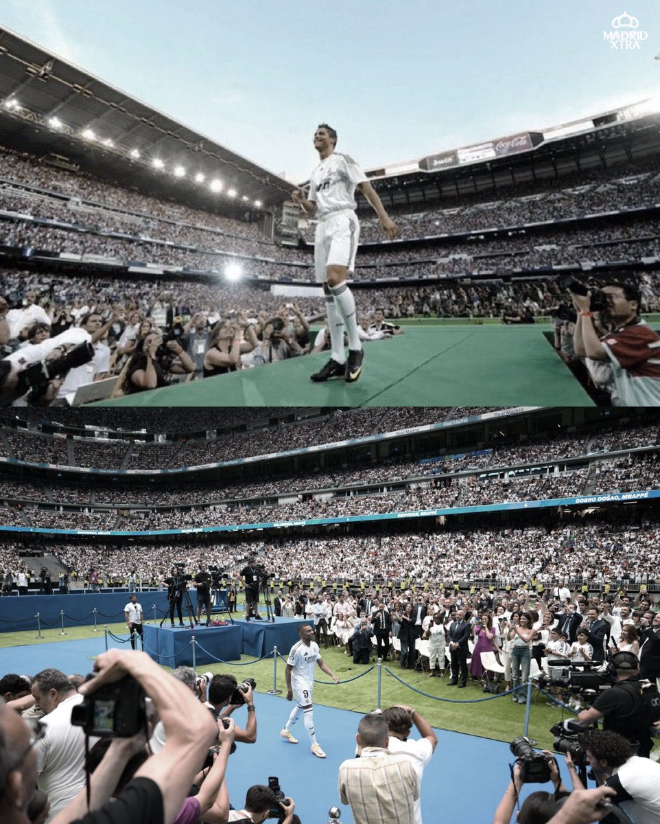 MadridXtra's tweet photo. SANTIAGO BERNABEU HISTORY! 🤍 https://t.co/7YubkSDxuW