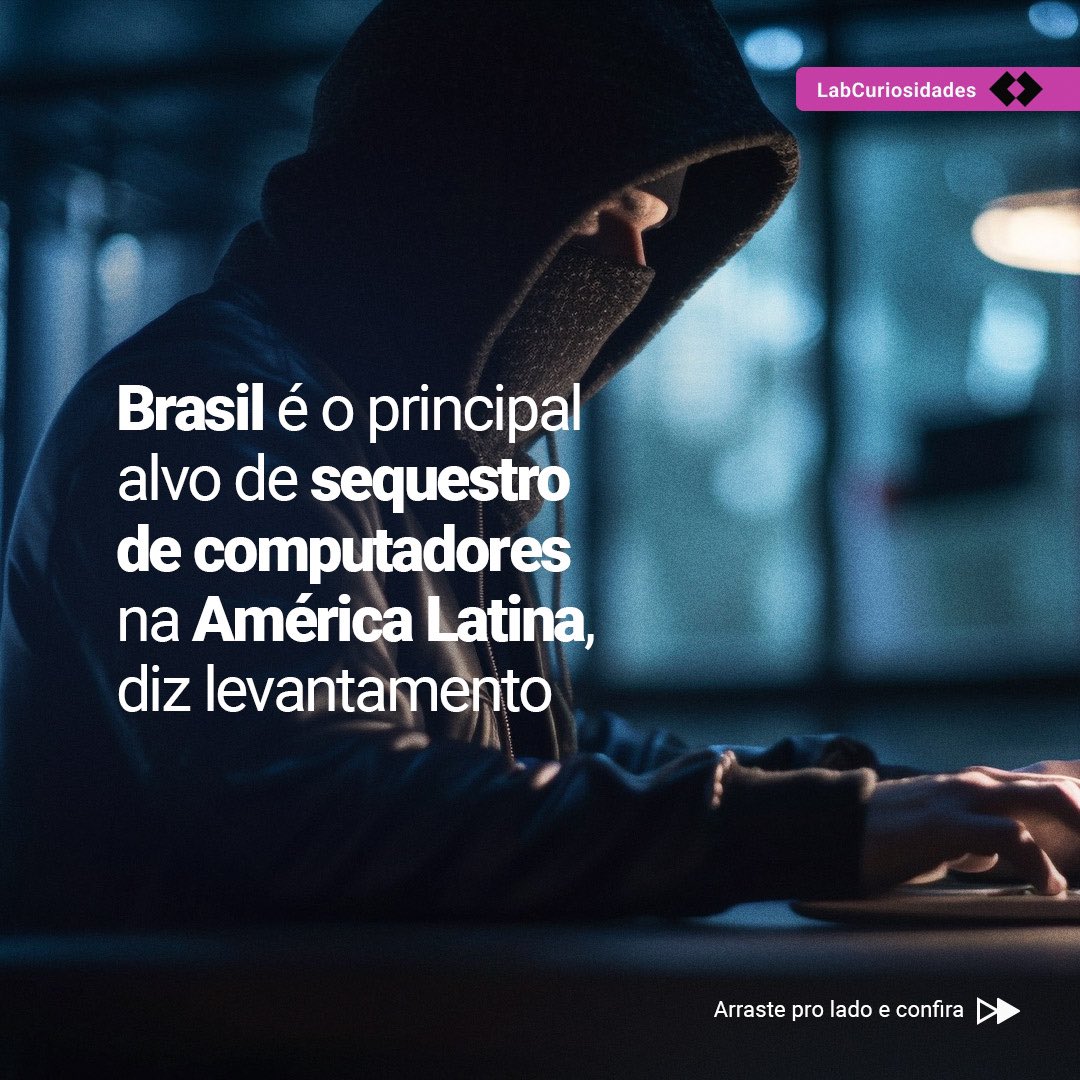 LabHackerCD's tweet image. O Brasil é o principal alvo de sequestro de computadores da América Latina! Levantamento revela que os ataques de ransomware têm afetado instituições governamentais e empresas essenciais. Entenda ⬇️ #LABHackerCD #LABHacker #Computadores