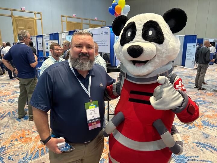 solodev's tweet image. A flawless liftoff at the @FLGISA 2024 Conference in Miami last night, and #TeamRocket was in full uniform! 🚀

Come by Booth 619 today to get your official Solodev Cloud t-shirt, talk to us about @awscloud solutions – and snap a photo with #RocketSpacebear