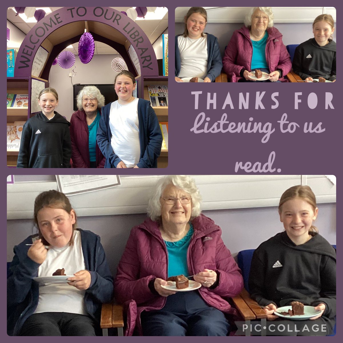 SFCPSY5's tweet photo. We finally met our ‘Silver reader’ today. We enjoyed meeting each other in person and had a good chat, a cuppa and a slice of cake. https://t.co/FDloGHiJ2G