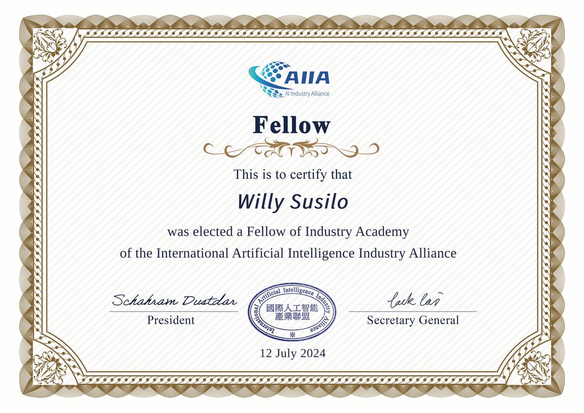 Willy Susilo (@wsusilo) on Twitter photo Thanks AIIA!
aiia-ai.org
<a href="/uoweis/">UOW Engineering and Information Sciences (EIS)</a> <a href="/uowresearch/">UOW Research</a> <a href="/GurselAlici/">Prof Gursel ALICI</a> Thanks AIIA!
aiia-ai.org
<a href="/uoweis/">UOW Engineering and Information Sciences (EIS)</a> <a href="/uowresearch/">UOW Research</a> <a href="/GurselAlici/">Prof Gursel ALICI</a>