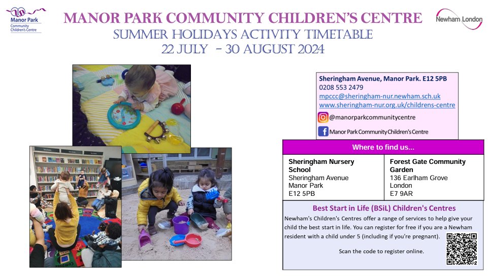 ☀️☀️Our Summer Holiday Children's Centre Activity Calendar is out now! ☀️☀️
You can view it here - shorturl.at/zCDo4

<a href="/lindseyfrostie/">Lindsey</a>