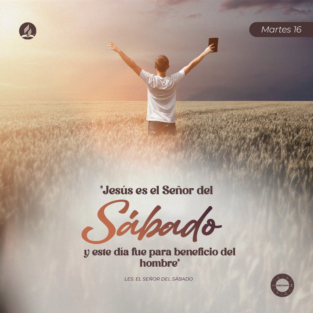 DerlyHuanca's tweet image. #LESAdv | martes

EL SEÑOR DEL SÁBADO 

El Sábado es un día especial para encontrarnos con nuestro creador y adorarlo,  a la vez es un día para poder  compartir el amor de Jesús. 
#Maná2025

Juntos y #CONECTADOS para hacer DISCÍPULOS 🔌