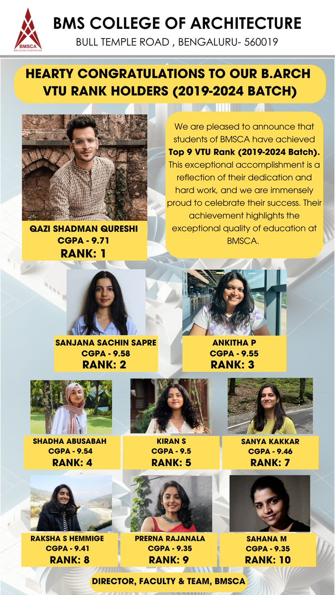 BMS COLLEGE OF ARCHITECTURE tweet media