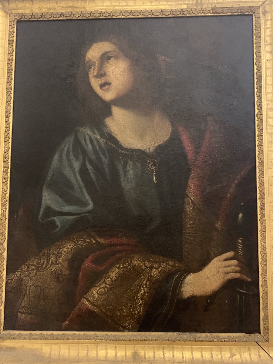 Some lovely exhibits in Dubrovnik’s Franciscan Monastery too including this fine St Catharine of Alexandria (c17th - artist unknown):