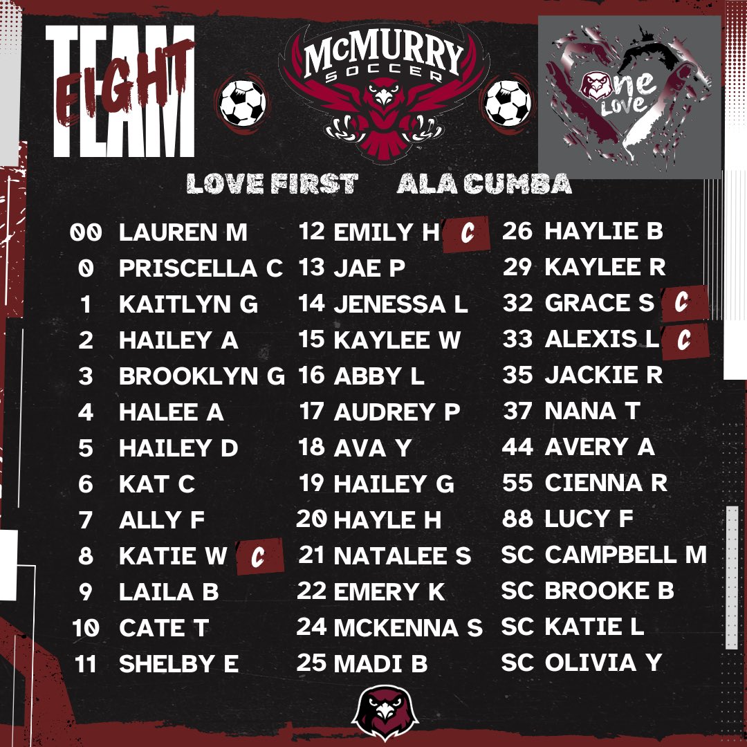 McMurrySoccer's tweet photo. 30 days until move in! See the most current rosters here! We can’t wait to be on the field playing for each other again!
#lovefirst #alacumba https://t.co/t7dsSEFBzQ