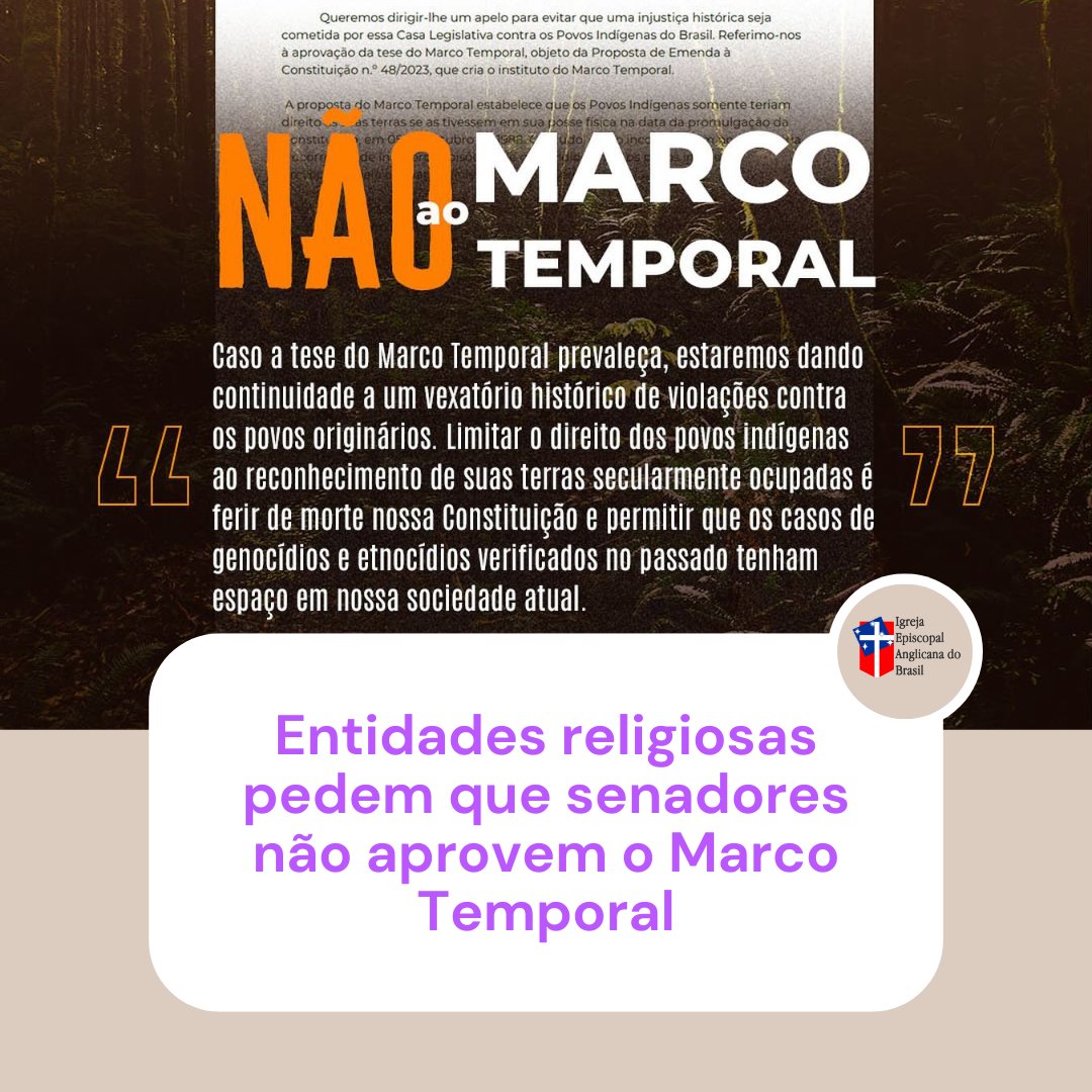 O apelo destaca que respeitar a #diversidade é preservar a identidade nacional e garantir um país onde todos possam viver em #paz e #plenitude. Saiba mais: ieab.org.br ✊🏾 #NãoAoMarcoTemporal