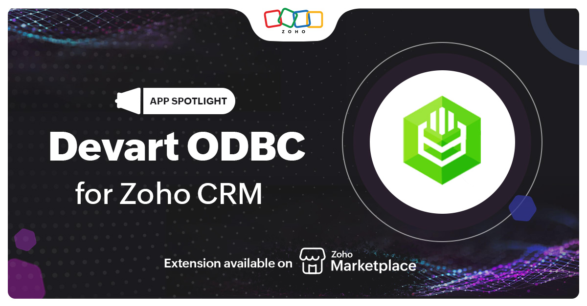 ZohoMarketplace's tweet image. Unlock the full potential of @ZohoCRM by connecting it with your database systems. Use the ODBC extension by @DevartSoftware and facilitate two-way data flow: zurl.co/geEz
#DatabaseManagement #CRMIntegration #DataSync