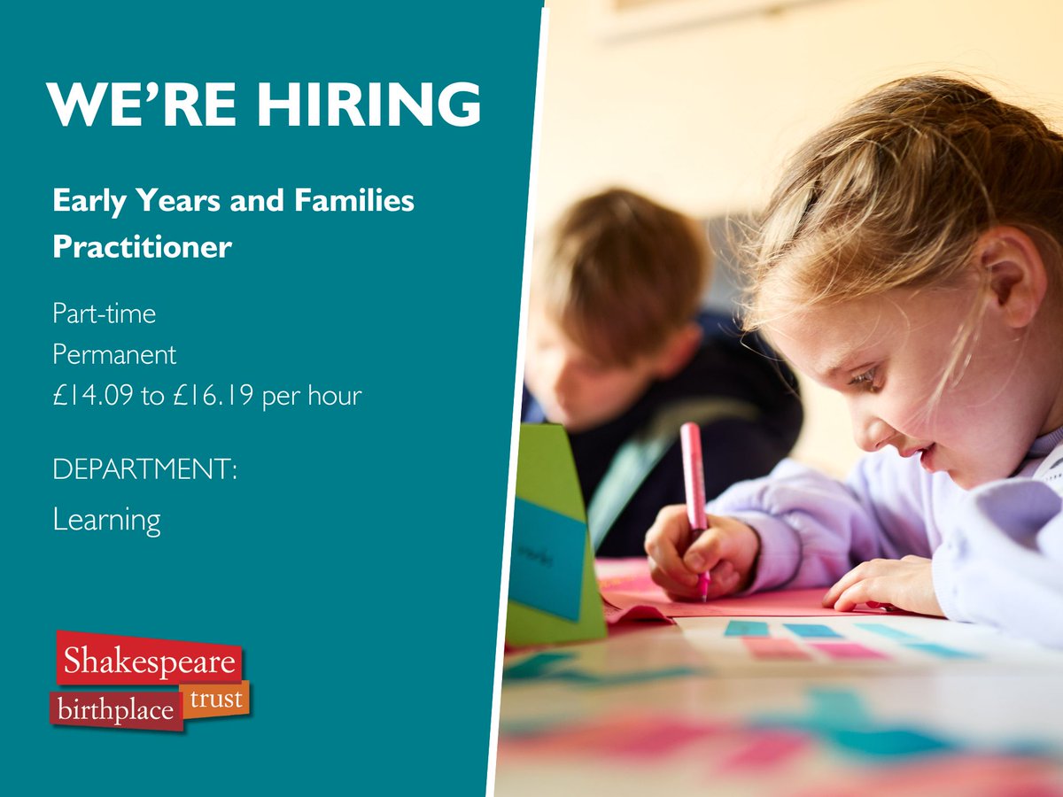 📢 New job alert: Early Years and Families Practitioner

We’re looking for a part-time Early Years and Families Practitioner to join our Learning team.

👉 For more information and to apply, visit: bit.ly/4cXYveL