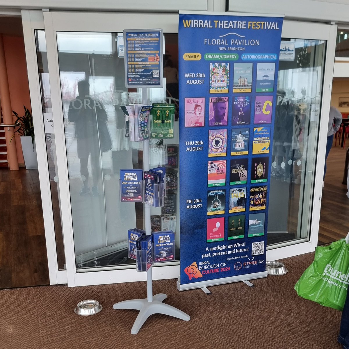 Wirral Theatre Festival (@wtheatrefest) on Twitter photo We're very proud that we've been given pride of place for our banner at the <a href="/FloralPavilion/">Floral Pavilion</a> . Grab a brochure and find yourself a bargain! Remember...
Book 2 different shows - 10% off!
Book 3 different shows - 30% off!
We hope to see you there ... =)
#festival #wirral #theatre We're very proud that we've been given pride of place for our banner at the <a href="/FloralPavilion/">Floral Pavilion</a> . Grab a brochure and find yourself a bargain! Remember...
Book 2 different shows - 10% off!
Book 3 different shows - 30% off!
We hope to see you there ... =)
#festival #wirral #theatre