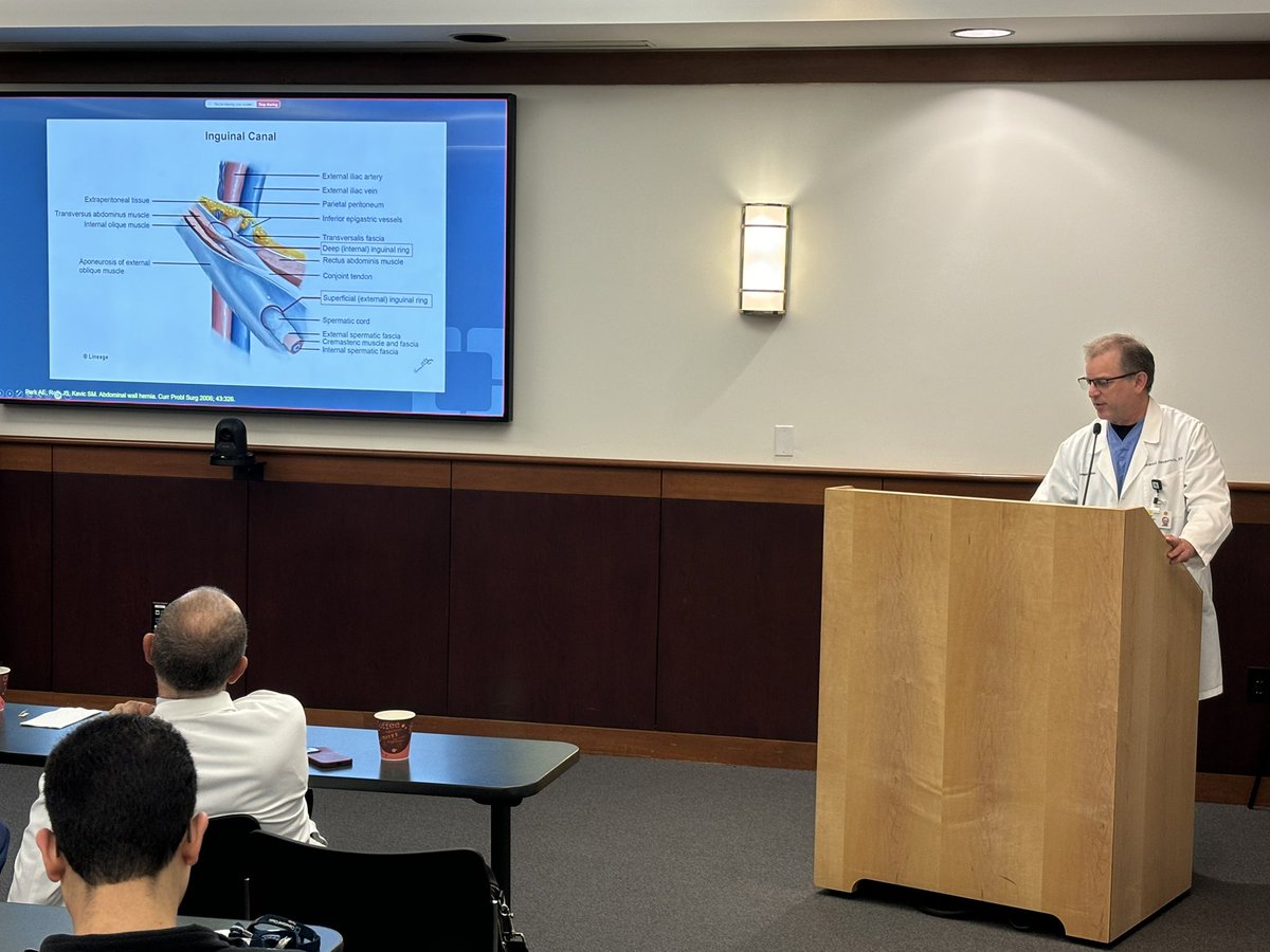 DRFunesMD's tweet photo. Surgical Grand Rounds: Inguinal Anatomy and Open Inguinal Hernia Repair Overview. 

What a privilege to have @YANKEEDOC44 as a Mentor!! 
Teacher of the year 
Master of Surgery https://t.co/BbBlCxvh5I