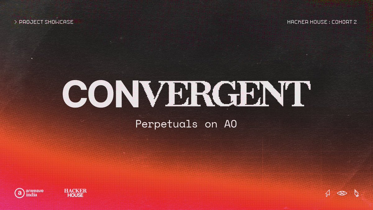 arweaveindia's tweet photo. A decentralised perpetual exchange on AO 📈📉

Convergent allows anyone to trade synthetic assets that mimic the price of any asset without ever holding it

MVP is live 🔗 https://t.co/ULn1kppZw6 https://t.co/FZCpDdgRFW