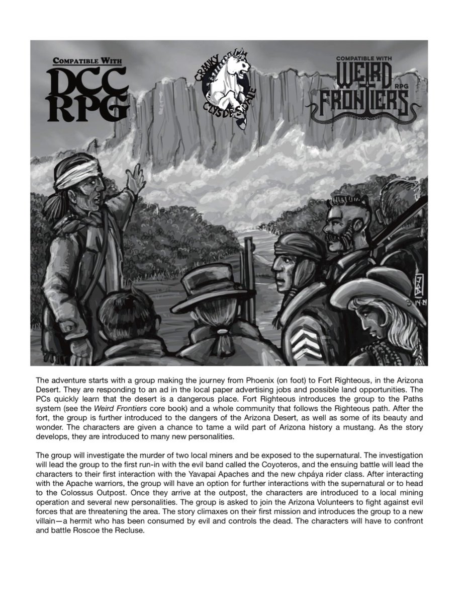 Travis_Fauber's tweet photo. I backed Massacre Grounds by @demiccomatt. This adventure seems fantastic! Based on their own experiences in AZ and combined with a Weird Wild West vibe. Only 15 days left to support it. Go check it out now!

#ttrpg #DCC #WeirdFrontiers #Western #Arizona #Superstition #Mountains #MassacreGrounds 

https://t.co/co2AfmsW8T, via Kickstarter