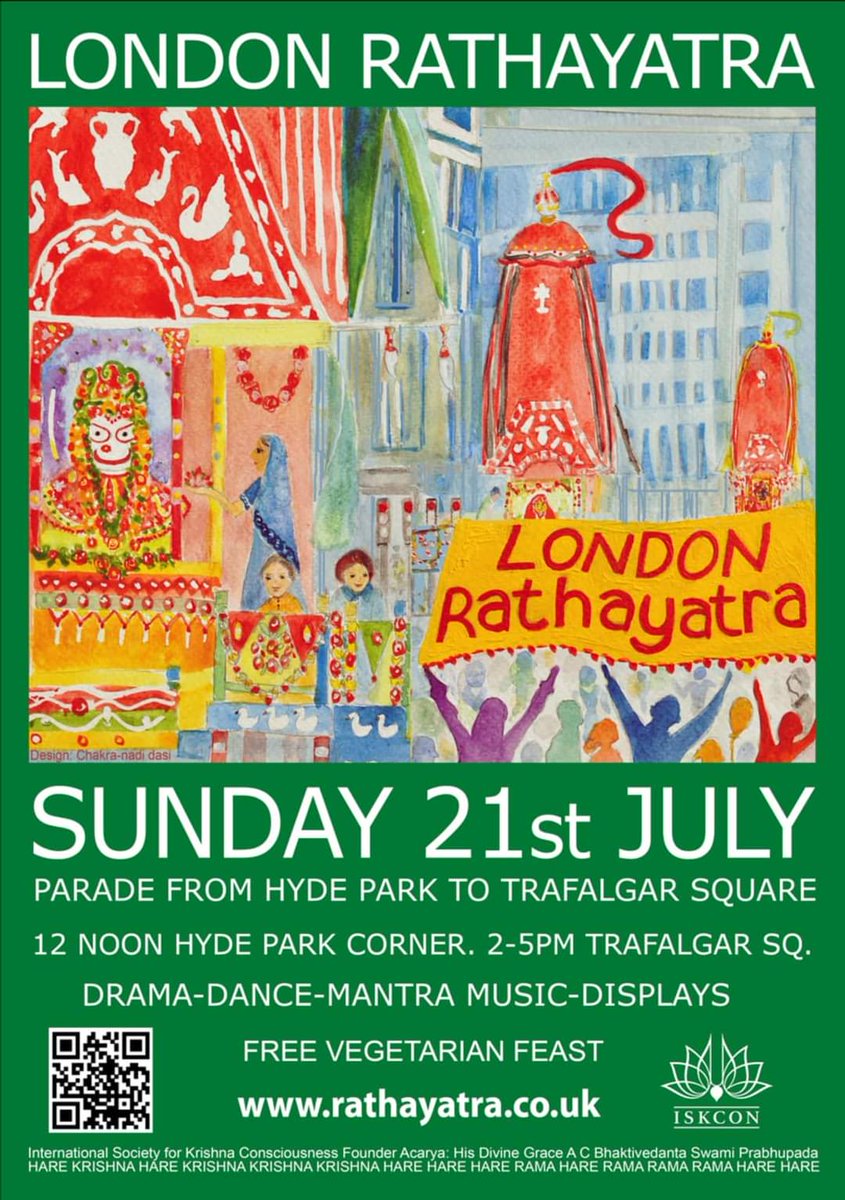 Hare Krishna Festivals UK (@iskconfestuk) on Twitter photo London Rathayatra
Sunday 21st July 2024
From 12pm onwards
<a href="/ISKCON_Manor/">Bhaktivedanta Manor</a>
#london #RathaYatra #community #festival #harekrishna #krishna #iskcon #music #dance #culture #events London Rathayatra
Sunday 21st July 2024
From 12pm onwards
<a href="/ISKCON_Manor/">Bhaktivedanta Manor</a>
#london #RathaYatra #community #festival #harekrishna #krishna #iskcon #music #dance #culture #events