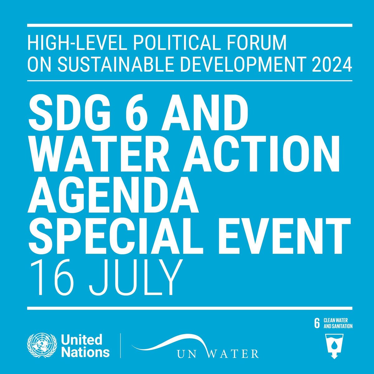 The first-ever UN System-wide Strategy for Water and Sanitation will be launched on 16 July 2024 at the #HLPF  in New York - uniting support to countries to accelerate progress and help billions of people. 

➡️ buff.ly/4bMhlnQ 
#SDG6