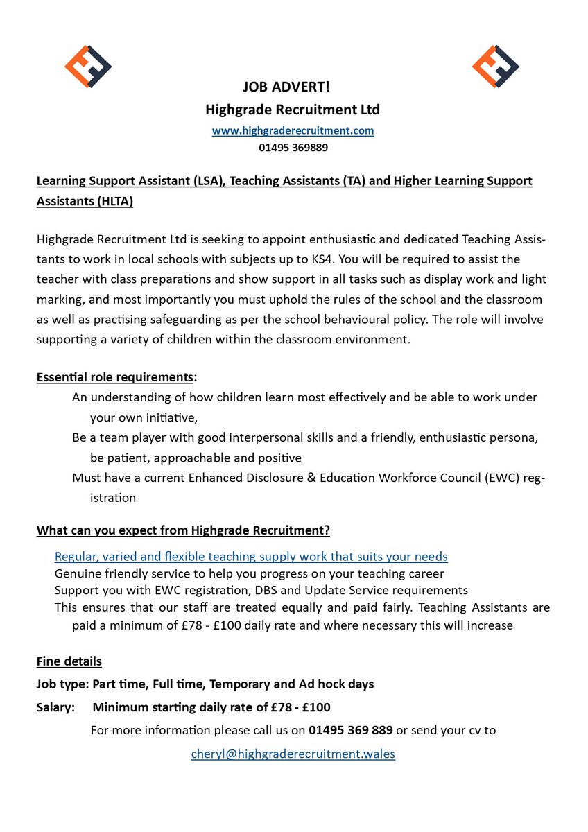 HighgradeRecruitmentLtd tweet media