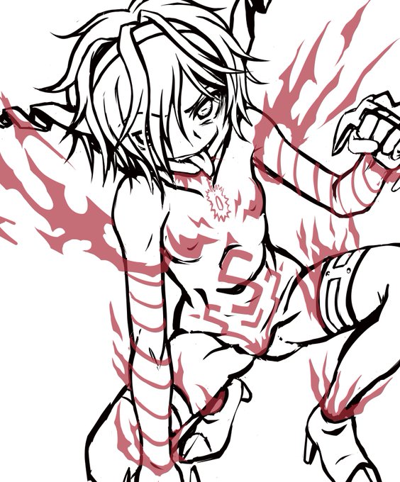 次のpixivリクエストラフ===途中経過
淫獄団地アンドウさんリビドークロス第2形態を
JC若返り体型変化というご依頼 