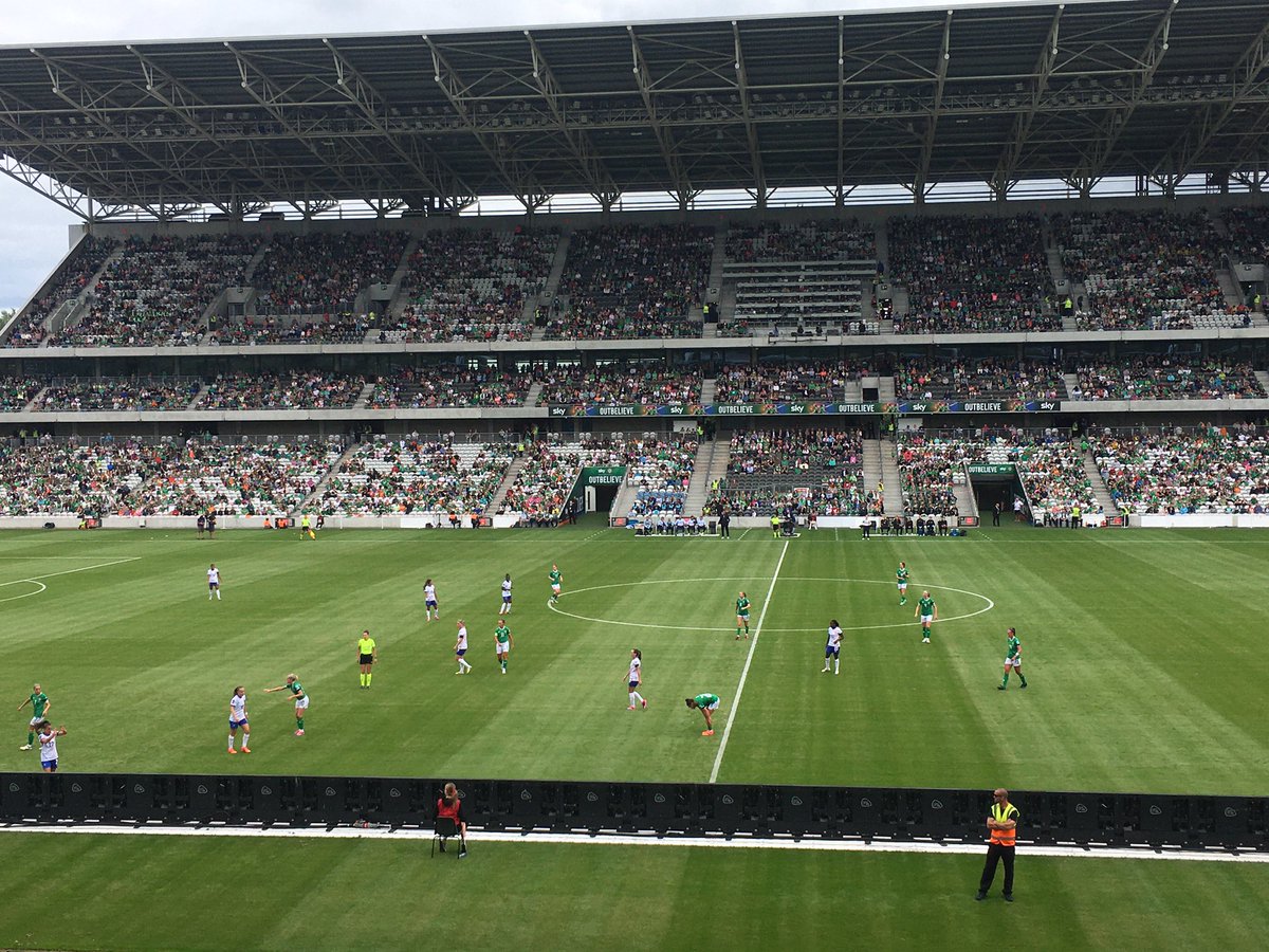 Sdomeara's tweet image. #COYGIG Ireland vs France @OfficialCorkGAA First competitive soccer game at Pairc ui Chaoimh!!