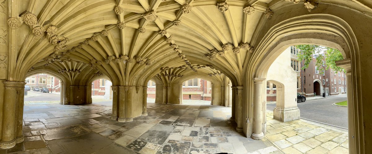 The undercroft at Lincoln's Inn. It's what the iPhone's panorama setting was built for