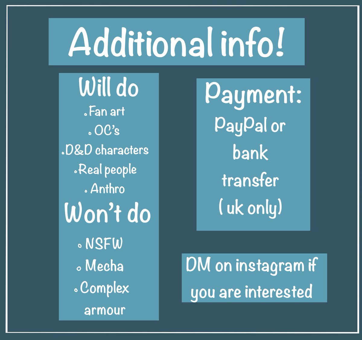 mu1kmann's tweet image. If you’re interested I have more details on my Instagram #commissionopen