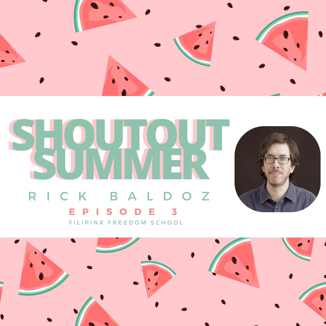 FilipinxFreedom's tweet photo. This Friday July 19, tune in to Episode 3 of Shoutout Summer 2024 featuring Dr. Rick Baldoz of Brown University.  

In the episode Dr. Baldoz examines the scope and contradictions of imperialism and sovereignty.  

https://t.co/Jee2f9VZAr

Newsletter: https://t.co/i9W2wiVuja https://t.co/nu824hT3sk
