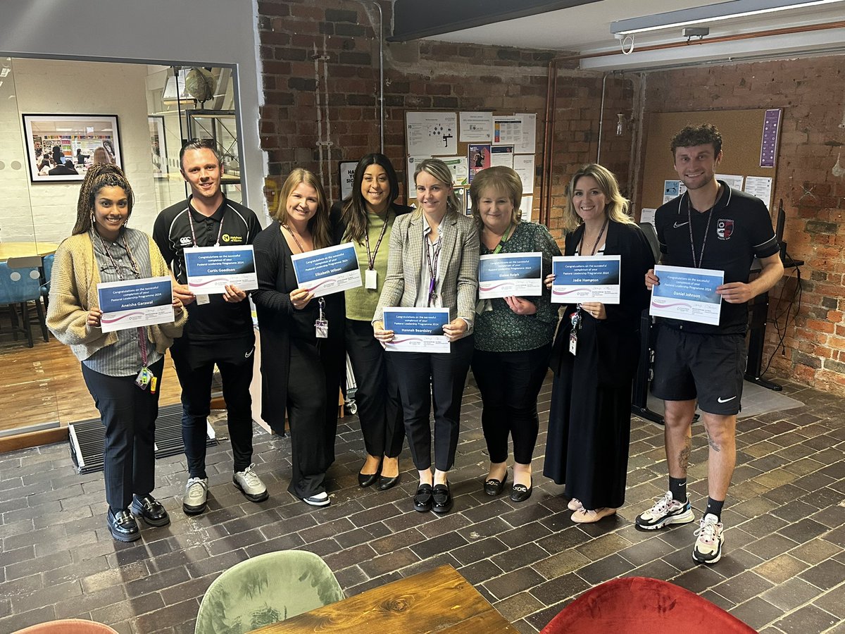 Congratulations 🥳 to our brilliant pastoral leaders graduating their leadership course today. You are making a huge impact on the lives of the young people, and colleagues, in your care!! <a href="/Gospel_Oak_/">Gospel Oak School</a> <a href="/holyhead_school/">Holyhead School</a> <a href="/ArrowValeSchool/">Arrow Vale School</a> <a href="/IpsleySchool/">Ipsley C of E Middle School</a> <a href="/crstssf/">St Stephens CofE First School</a> <a href="/WaseleyHills/">WaseleyHills</a>