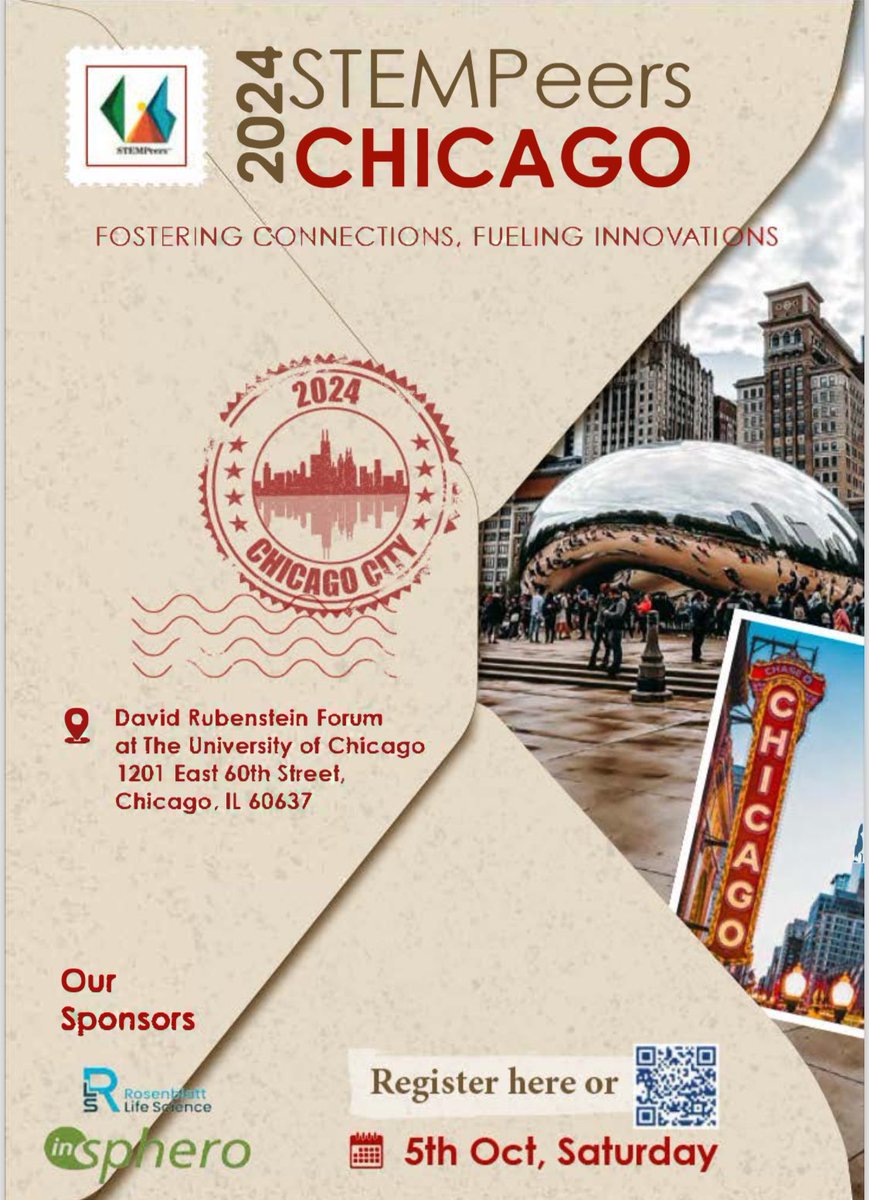 shubhiisri's tweet photo. @Stempeer15 
Hi Everyone, with the summer vibe kicking in, 🎉 we're thrilled to announce the Stempeers Conference 2024 to be held in  #Chicago! 🥳 #stempeers2024 
Secure your spot through this link https://t.co/bnMCyyDHGL https://t.co/OU5qmfIb1U