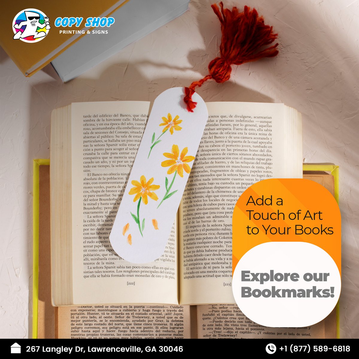 CopyShop_GA's tweet image. Transform your reading experience with our artistic bookmarks! Perfect for marking your favorite pages in style. Explore our collection today!
.
#copyshop #copyshopprinting #customizedbookmarks #bookmark #bookmarksofinstagram #booklovers #bookreaders #bookreaderscommunity #sm4dm
