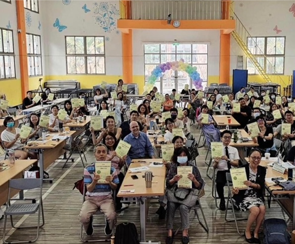 One of our Juniper Gardens researchers, Howard Wills, Ph. D., recently conducted two workshops for teachers in Taiwan for teachers focusing on Behavior, Inclusion and Skills.