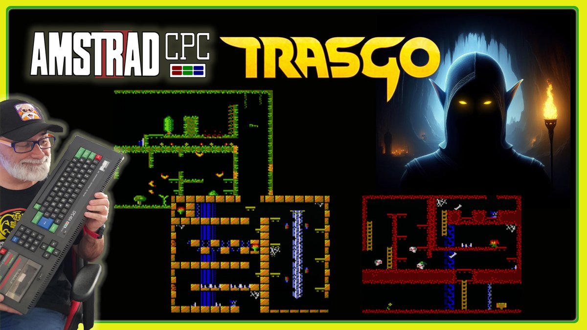 TRASGO nos trae un mundo fantástico dominado por la magia donde un joven elfo se embarca en una búsqueda para rescatar a su familia de una maldición ancestral.

No os perdáis el nuevo título de <a href="/ivanguerrr/">Iván</a> desarrollado para nuestros #Amstrad 

youtu.be/B5OiqVWL680