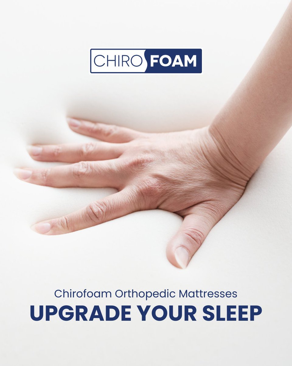 Chirofoam's tweet photo. Our gel-infused memory foam cradles your body for ultimate comfort. 🛌  #Chirofoam https://t.co/cK9jn6CEJ3