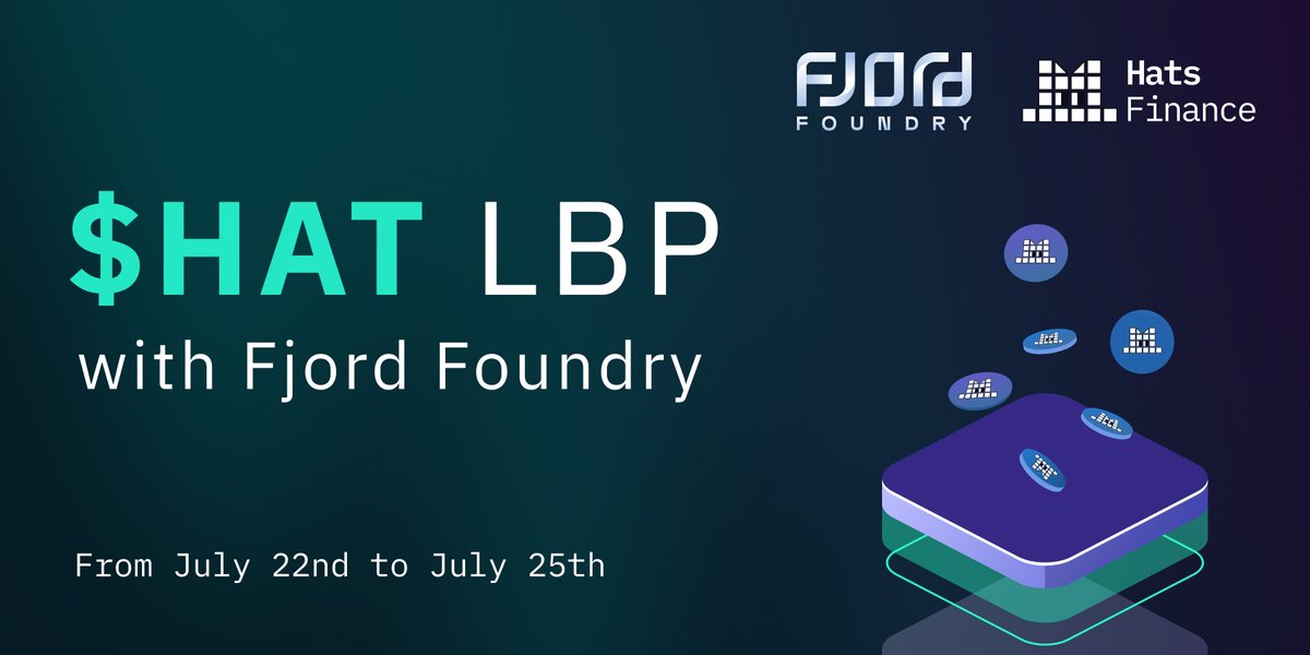 HatsFinance's tweet photo. Hat Hunters, $HAT LBP is set for next week🔥

Start: July 22nd, 2024, 15:00 UTC
End: July 25th, 2024, 15:00 UTC

🌐 Platform: @FjordFoundry
🔗 Network: Arbitrum
📦 Supply: 4,000,000 tokens (4% of total supply)
🚫 Vesting: None

Pull the thread to know all about it🧵 https://t.co/A8MdUyAKij