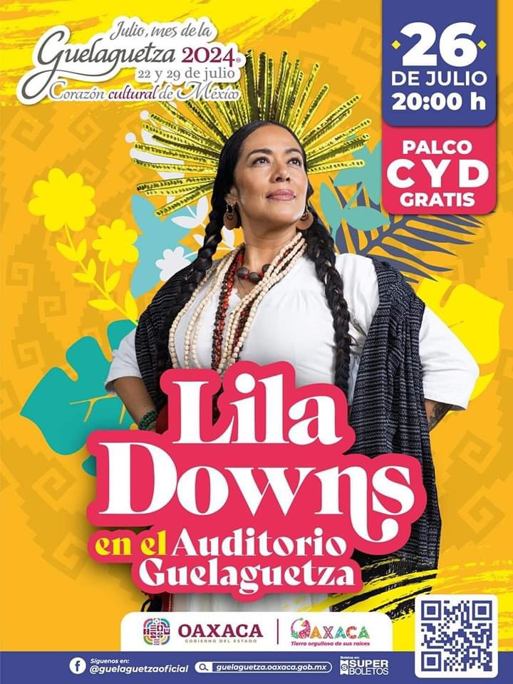 liladowns's tweet photo. ¿Ya están listos y listas, mi gente?  Nos vemos en 10 días para nuestro concierto en la Guelaguetza. Los esperamos en Oaxaca. https://t.co/xab4cvqlBD