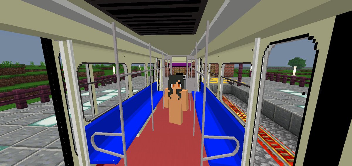 PrincessTantan's tweet photo. Sexy Aphmau is going for a walk and saw the Manila LRT train parked here.

#Minecraft #Aphmau #SexyAphmau #鉄道アドオン #MinecraftBedrockEdition #MCBE #GlodelaniaGames #ManilaLRT #NanobanaKinako #Glodelania https://t.co/p7ChYLK6kh