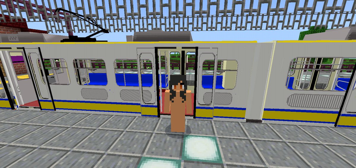 PrincessTantan's tweet photo. Sexy Aphmau is going for a walk and saw the Manila LRT train parked here.

#Minecraft #Aphmau #SexyAphmau #鉄道アドオン #MinecraftBedrockEdition #MCBE #GlodelaniaGames #ManilaLRT #NanobanaKinako #Glodelania https://t.co/p7ChYLK6kh