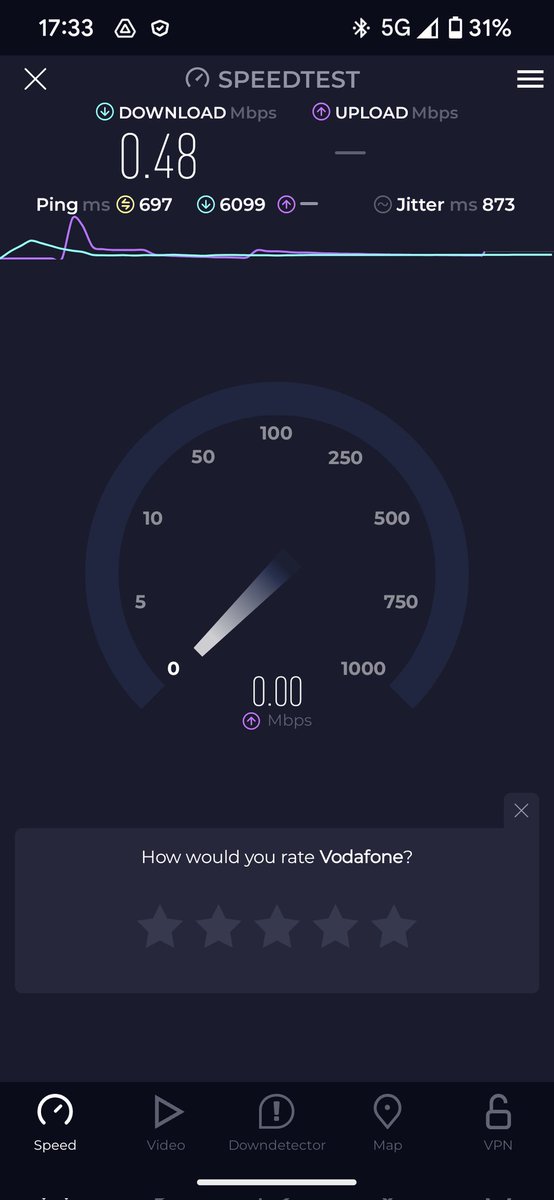 Mark_OC84's tweet photo. @VodafoneUK your 5G is a lie, either awful signal or no internet connection at all https://t.co/UGVODFdqOv