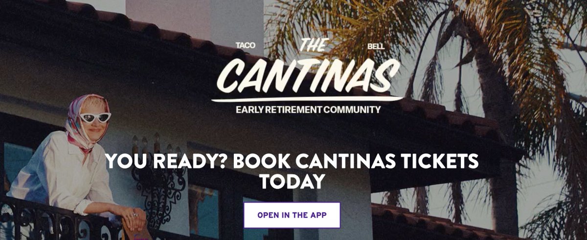 breaking my twitter silence to make a big life announcement: I GOT A <a href="/tacobell/">Taco Bell</a> #TheCantinas DAY PASS!!!!! Retribution for Taco Bell Hotel! Finally the universe gives me what I deserve!!!!!!  This is why life led me to move to San Diego! thecantinas.net