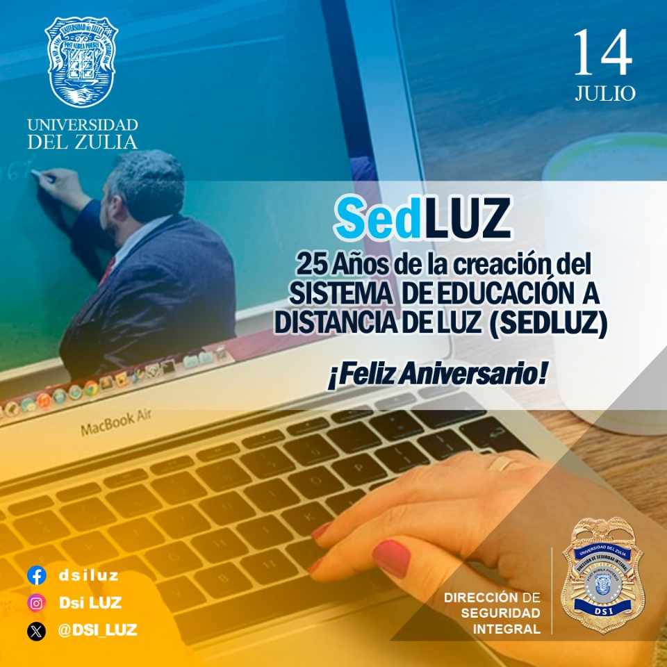 DSI_LUZ's tweet photo. Desde la Dirección de Seguridad Integral de LUZ felicitamos a su director, Prof. Pedro Méndez y al excelente equipo que conforma la Familia SedLuz; en este su 25° aniversario.

¡FELICIDADES!

#Aniversario 
#sedluz https://t.co/VdMuuN7bVU