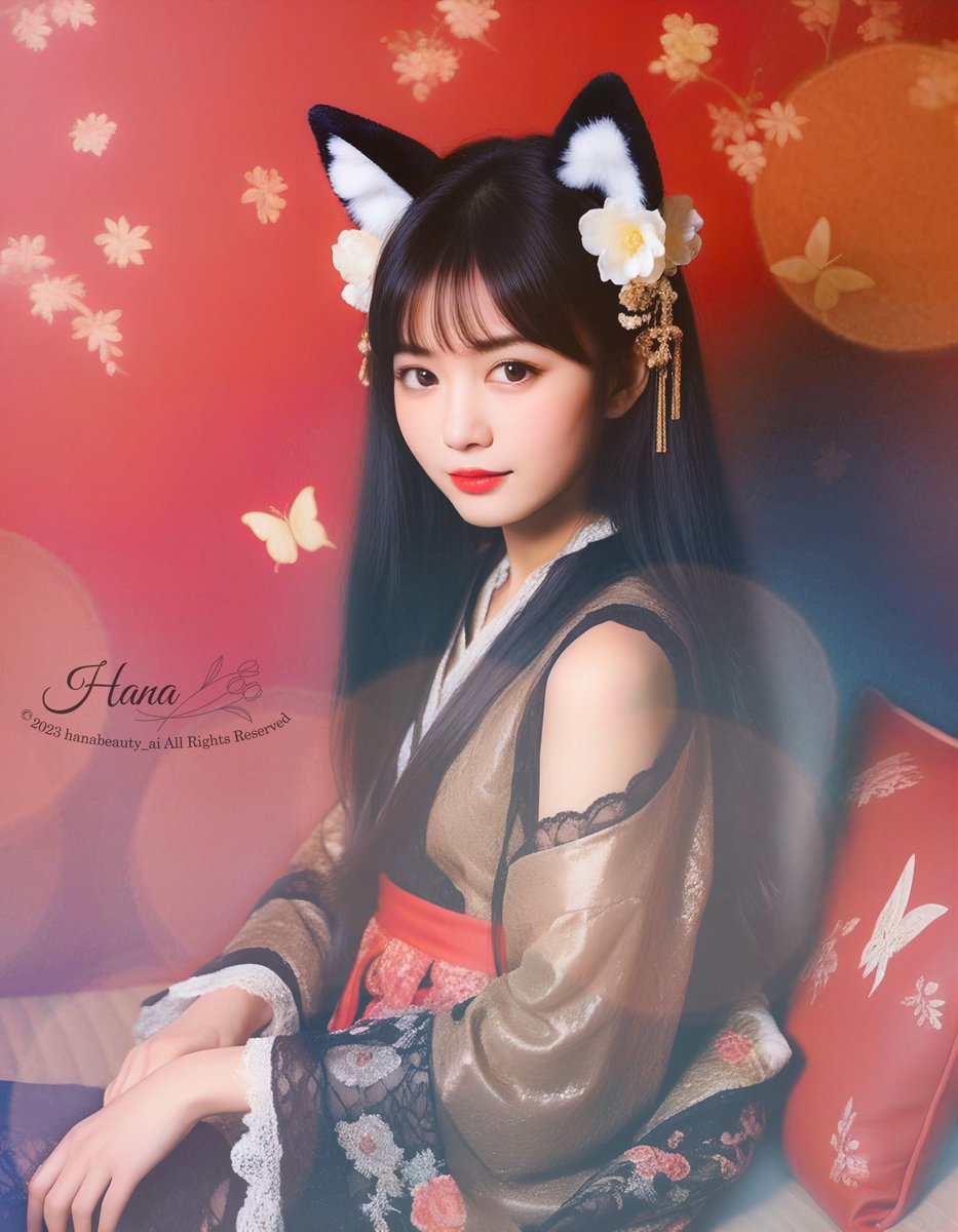 早速 #tsubaki_mix 使わせていただきました🌸
え？可愛くない？
ケモミミ花魁清楚風…的な🥹✨

#tsubaki_mix