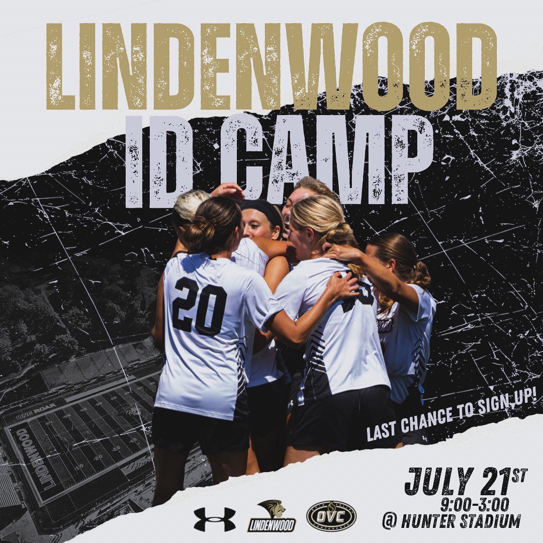 ⏰Time is running out to sign up for our July 21st ID camp. 
For more information or to sign up visit:
🔗 womenssoccer.lindenwoodlionscamps.com