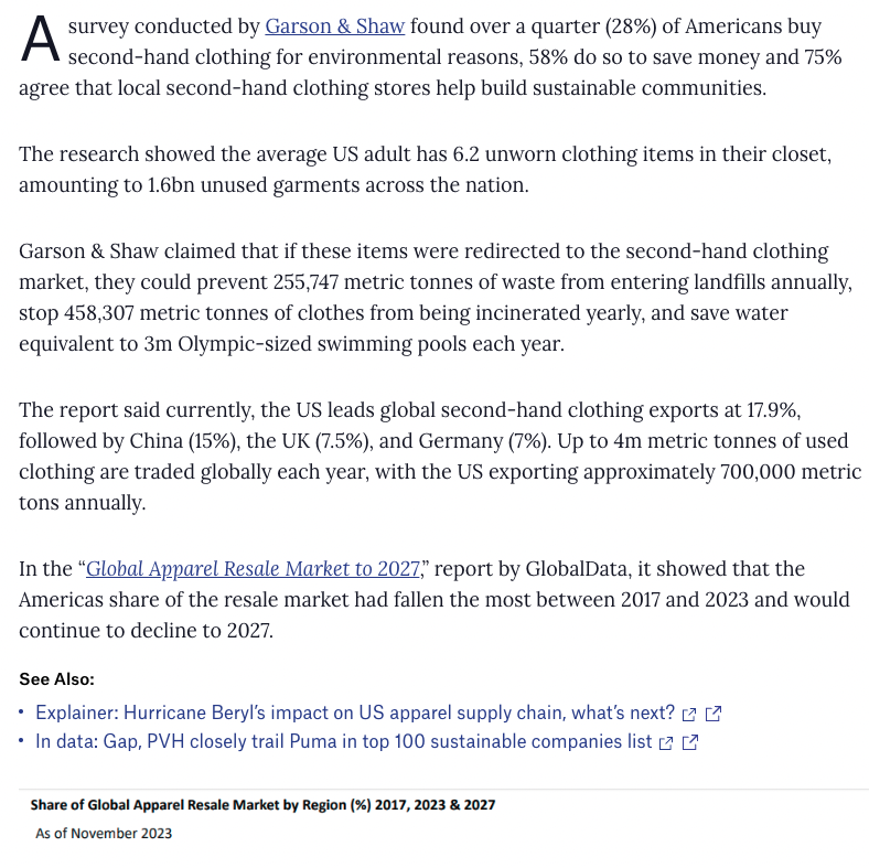 GarsonAndShaw's tweet image. #MediaCoverageAlert 🚨
just-style.com | shared our latest report &quot;Promoting the Circular Textile Industry&quot;.
We call all SHC sector members to prioritize the education of the public and policymakers on the significance of the SHC industry globally.
#reusebeforerecycle