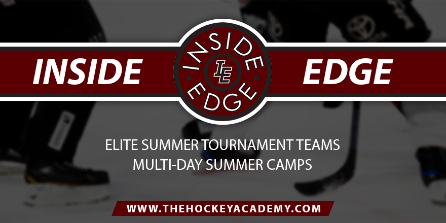 Register Today for an Inside Edge Summer Hockey Camp! Camps are just a few weeks away! For more information, visit thehockeyacademy.com/summer-camps #hockeycamp #youthhockey #TheHockeyAcademy
