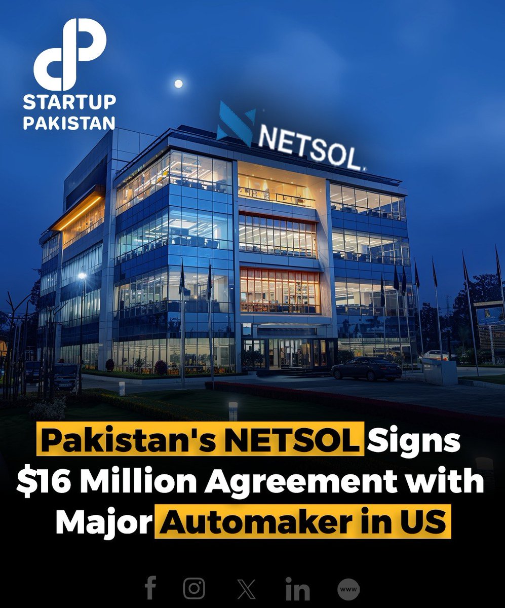 PakStartup's tweet image. NETSOL Technologies (Nasdaq: NTWK) has secured a $16 million, five-year contract with a major automaker to revamp US dealership operations using their Otoz platform. 

#NETSOL #Otoz #DigitalRetail #AutomotiveIndustry