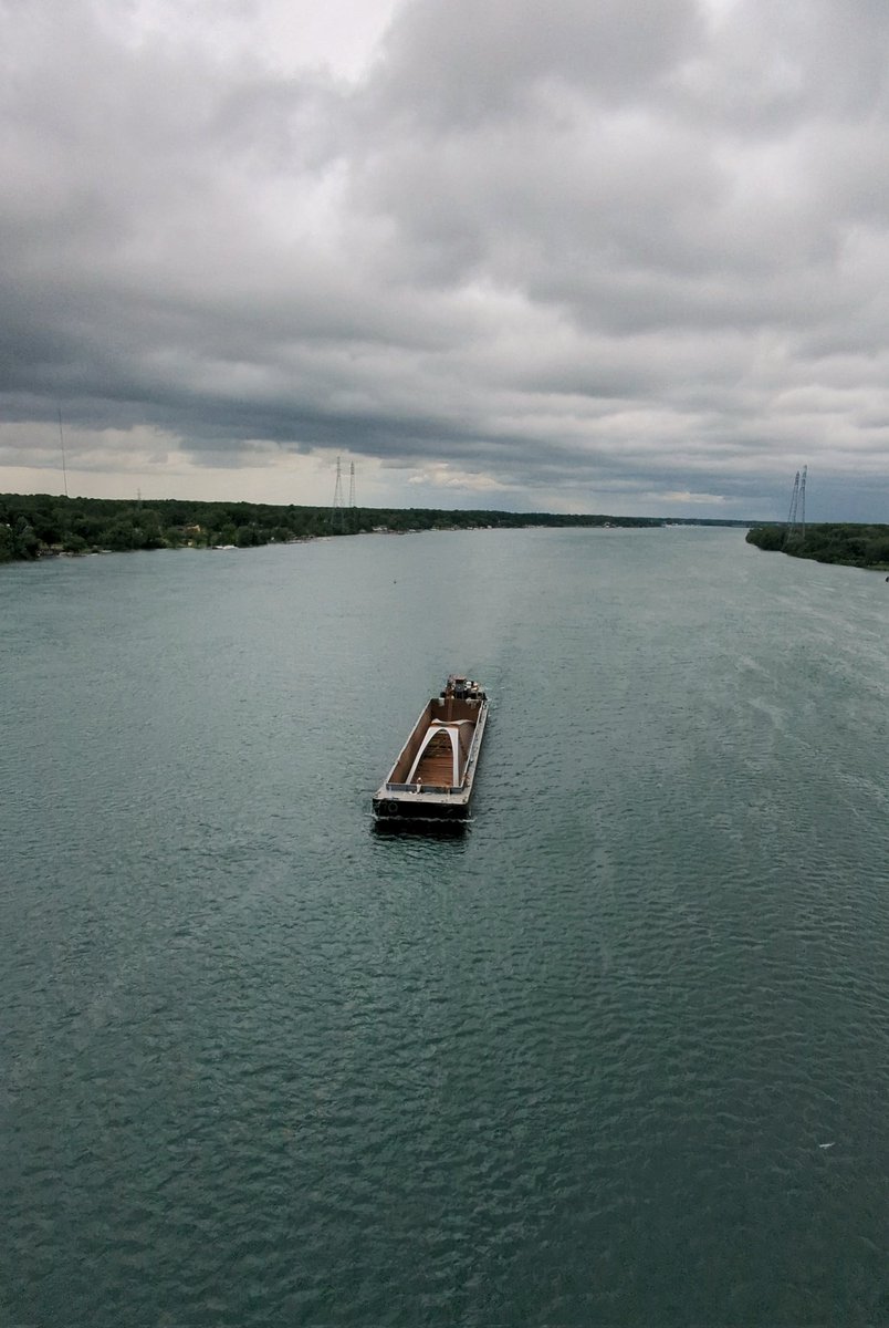 mikemikemac's tweet image. Ralph Wilson Pedestrian bridge looking like a snack on its way home