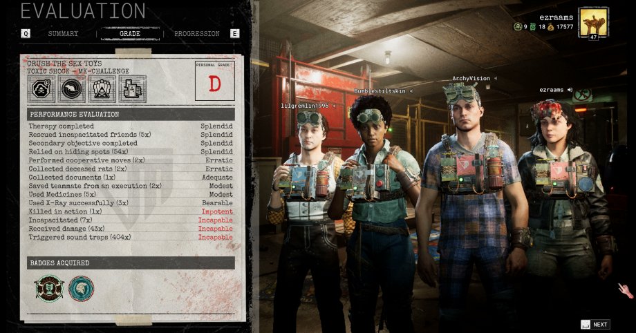 ezraams's tweet photo. happy outlast trials update!! a reminder that i AM murkoff's loudest fucking reagent!!! https://t.co/S7fWaeWxlU