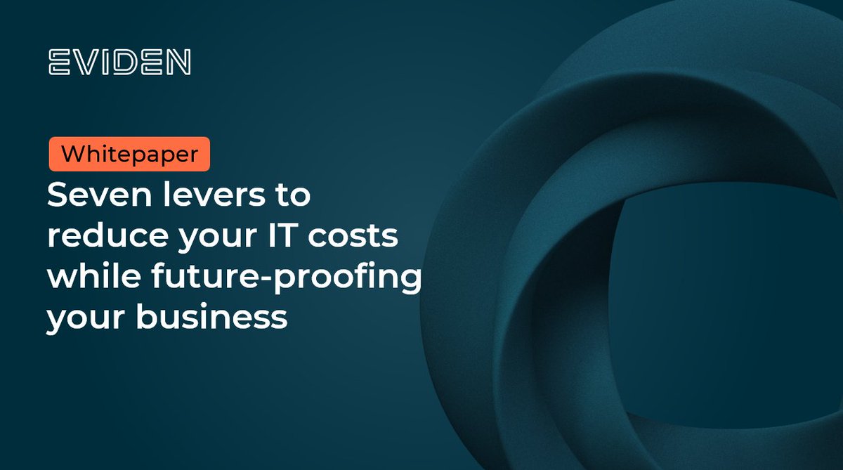Looking for ways to cut IT costs and drive digital innovation? Check out our whitepaper on 7 cost-cutting strategies to optimize your IT investments and boost your business resilience. 

Download it here 👉 page.eviden.com/it-cost-reduct… 
#DigitalTransformation #ITCosts #BusinessGrowth