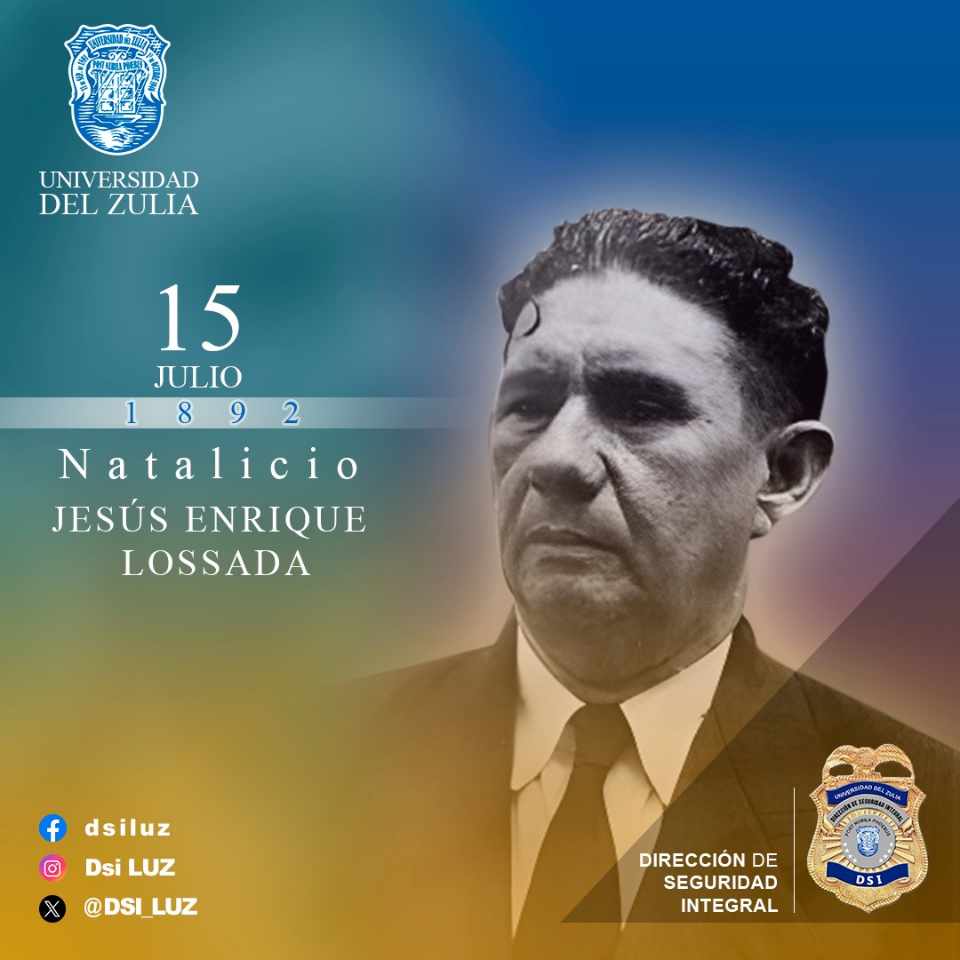 DSI_LUZ's tweet photo. Desde la Dirección de Seguridad Integral de LUZ, exaltamos el Natalicio de tan emblemático líder patrio y Padre refundador de nuestro segundo hogar.

#DSI
#dsiluz
#UnDiaComoHoy
#LUZ
#ParaQueNoSeApagueLaLuz
#ConstruyendoLUZ
#Efemérides
#LUZParaVenezuela🇻🇪 https://t.co/RaYoZXmZ82
