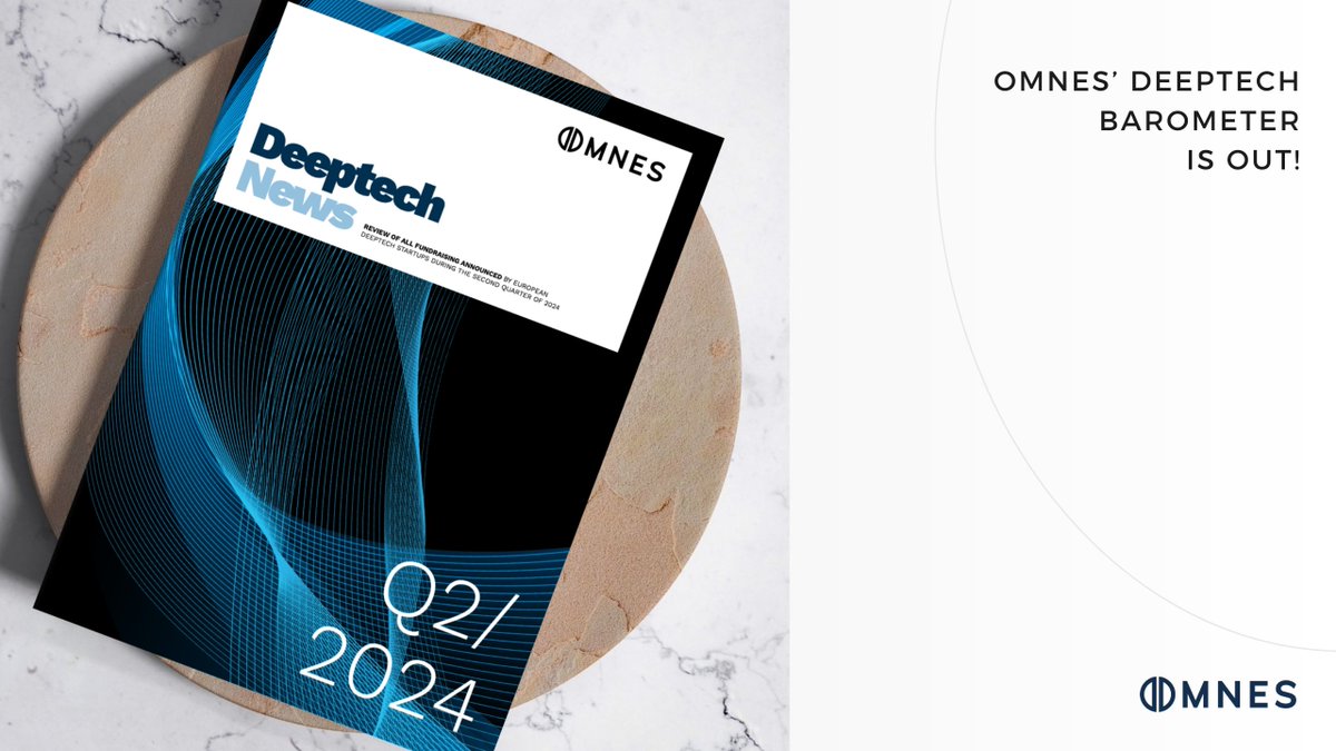 The Omnes Deeptech Barometer for Q2 2024 is out! 🚀
 
📈 Get the latest deeptech news: We've analysed this quarter's fundraising of European deeptech startups. 
 
🔍 Get deeptech insights with Philippe Mauguin, CEO and President of INRAE.
 
Read More 👉 lnkd.in/etSxmk4Q