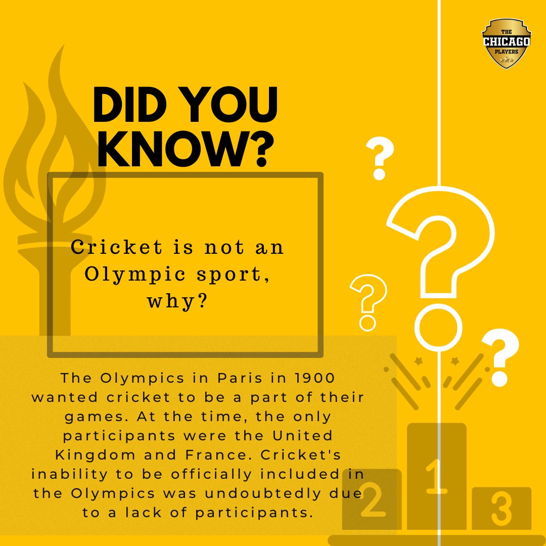 Chicago_Players's tweet photo. Did you know this?

If you know any interesting cricket facts, let us know in the comment section! You will get a shout-out in the next 'did you know' post. https://t.co/zO6HIWo8ex
