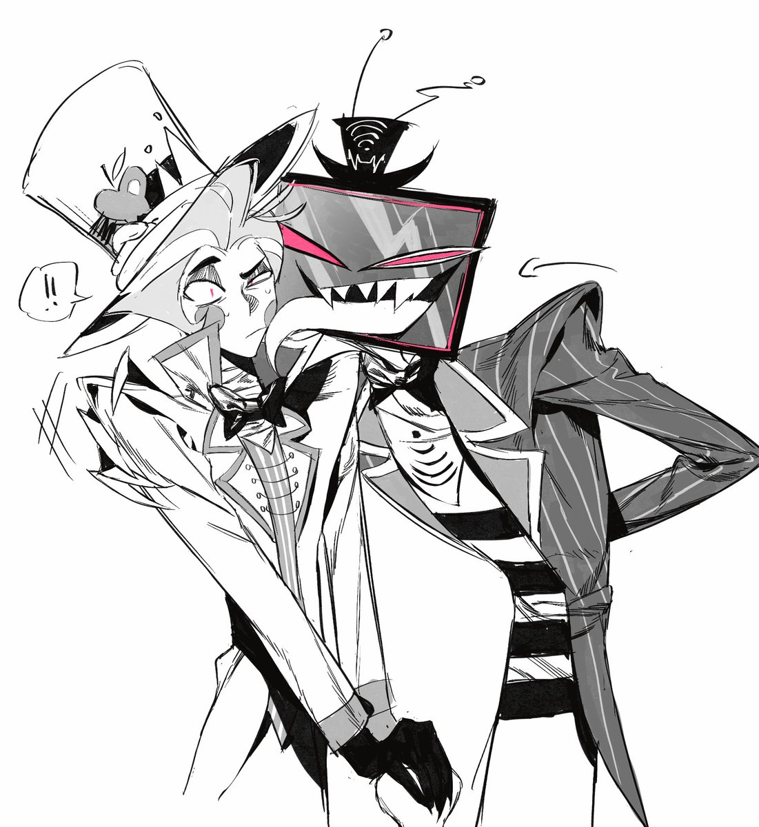 ka_doodles18's tweet photo. #staticapple
其实是互攻呢。但是第二张还没搓出来，我先睡了明天再战 https://t.co/CpKlMnVzUq